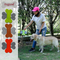 Forma del hueso de la naturaleza juguetes de felpa del frisbee del animal doméstico del perro para actividades al aire libre al por mayor Frisbee suave del perro